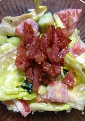 ☆夏野菜☆ うまうまBLT風サラダ-レシピのメイン写真