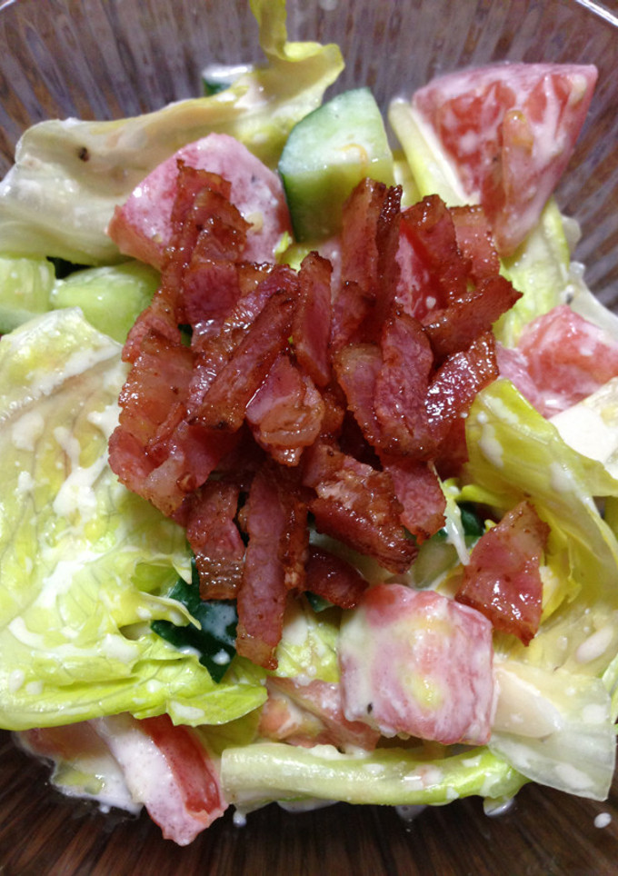 ☆夏野菜☆ うまうまBLT風サラダ-レシピのメイン写真