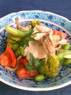 豚しゃぶと夏野菜のサラダ仕立て-レシピのメイン写真