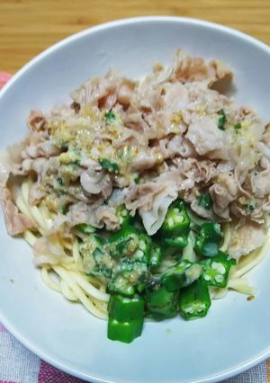 生姜であっさり♪豆乳ダレぶっかけうどん-レシピのメイン写真