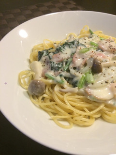 ベーコンとほうれん草クリームパスタ-レシピのメイン写真