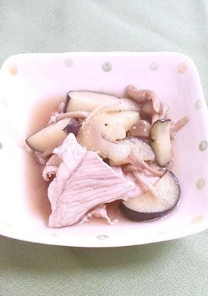夏野菜と豚こま肉の「涼やか煮びたし」-レシピのメイン写真