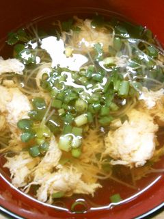 簡単 朝食 かいわれ 卵の お吸い物*゜-レシピのメイン写真