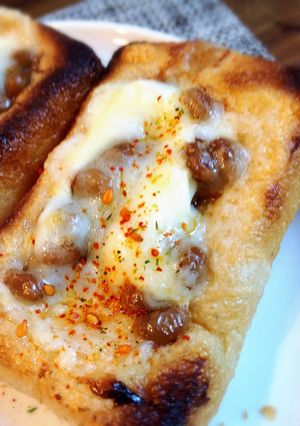 超簡単！油揚げの納豆マヨチーズ焼き♪-レシピのメイン写真