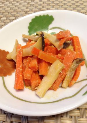 エリンギと人参の味噌炒め-レシピのメイン写真