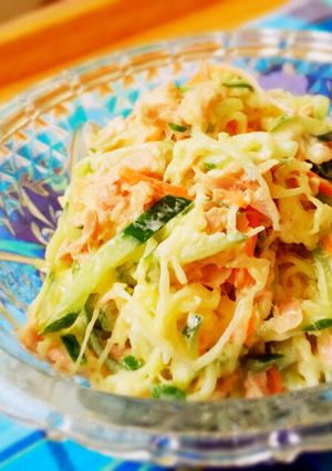 そうめんかぼちゃ☆ツナマヨサラダ-レシピのメイン写真
