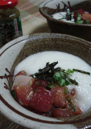 変わり*まぐろの山かけ-レシピのメイン写真