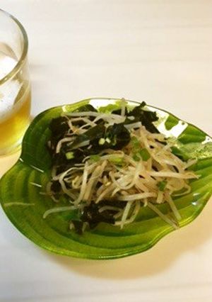 ルクエでさっぱりもやしとわかめのナムル〜-レシピのメイン写真