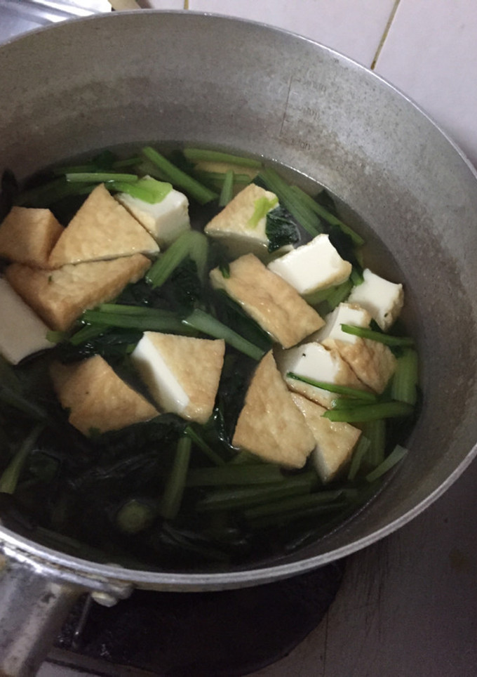 厚揚げと小松菜の煮物-レシピのメイン写真