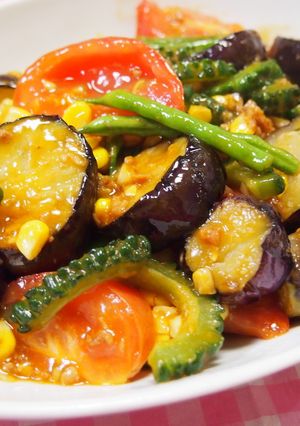 簡単なのにめちゃ美味しい♡麻婆夏野菜-レシピのメイン写真