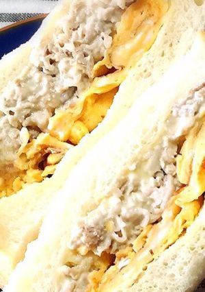 いっぺん食べてみ☆豚しゃぶダシ巻きサンド-レシピのメイン写真