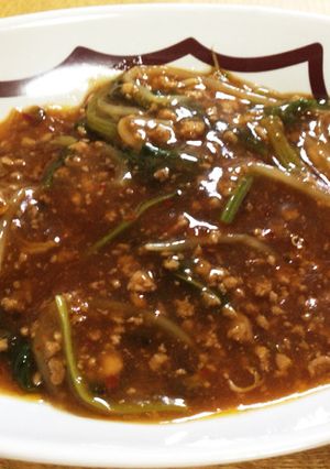 子供でも食べやすい♪麻婆小松菜-レシピのメイン写真