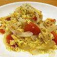 ツナとトマトの卵とじ