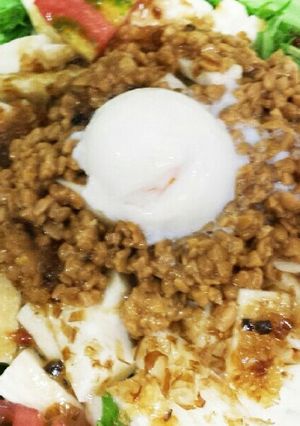 水菜と長いもの納豆サラダ-レシピのメイン写真