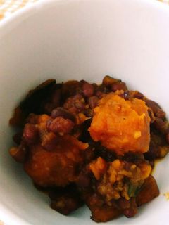 簡単♪小豆とかぼちゃの煮物-レシピのメイン写真