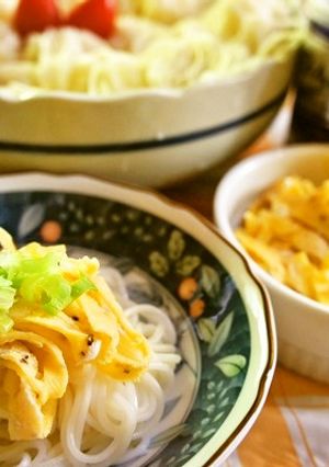 素麺の具に是非♪ピリッと刺激的な錦糸玉子-レシピのメイン写真