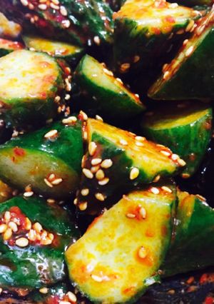 胡瓜大量消費★おつまみに★胡瓜豆板醤あえ-レシピのメイン写真