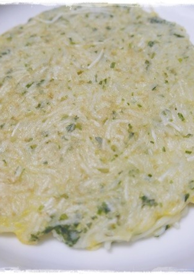 子どものおやつ　あおさのそうめんお焼き-レシピのメイン写真
