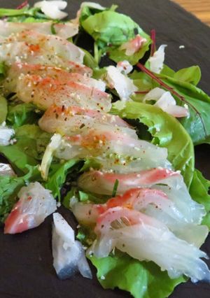 簡単&時短♪ポン酢で真鯛のカルパッチョ-レシピのメイン写真