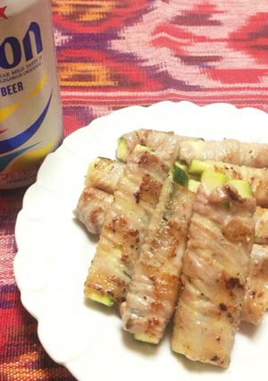お弁当にも！おつまみズッキーニの豚肉巻き-レシピのメイン写真