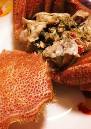 暑い日の☆美味しい冷毛ガニ(たまの贅沢)-レシピのメイン写真