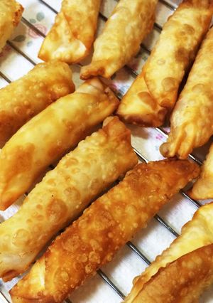 冷蔵庫の中大整理！餃子の皮でチーズ揚げ-レシピのメイン写真