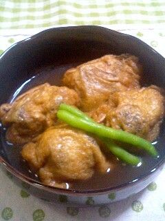 とろとろ茄子とひき肉の巾着煮♡-レシピのメイン写真