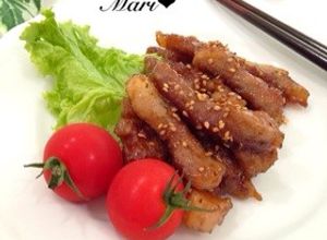 やみつき！厚切り豚肩ロース甘辛スティック-レシピのメイン写真