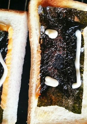 子供が好き☆朝食に海苔チーズマヨトースト-レシピのメイン写真