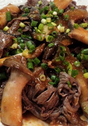 茄子とエリンギで♪牛のみりんしゃぶ和え-レシピのメイン写真