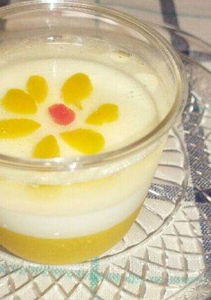 花咲くミルクマンゴープリン-レシピのメイン写真