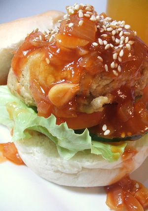 ベジタリアンバーガー■中華・酢豚風味！■-レシピのメイン写真