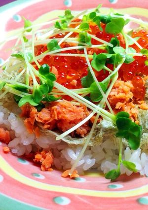 お酒がポイント☆鮭イクラごはん-レシピのメイン写真