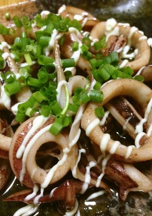 うまうま甘辛イカのマヨビーム仕上げ-レシピのメイン写真