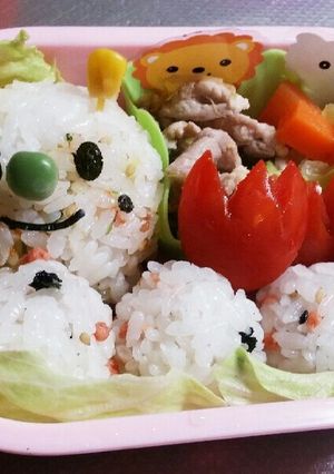 娘のお弁当　いもむしちゃん-レシピのメイン写真