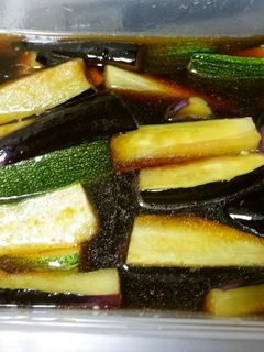 茄子とズッキーニの揚げ浸し-レシピのメイン写真