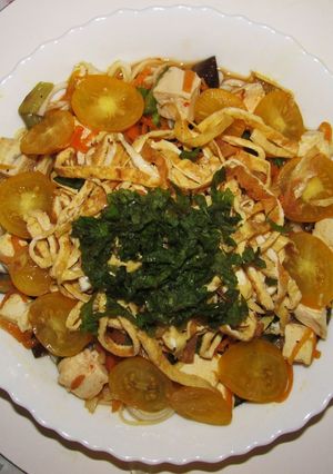「ヘルシーぴり辛冷素麺」-レシピのメイン写真