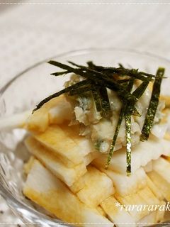 簡単おつまみ♪わさび漬けのせ☆長芋短冊-レシピのメイン写真