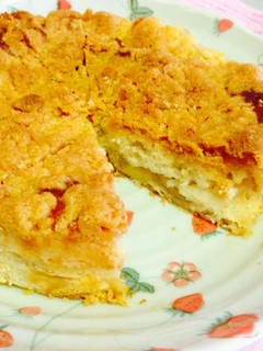 *ピーチ×クランブルケーキ*-レシピのメイン写真