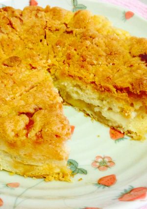 *ピーチ×クランブルケーキ*-レシピのメイン写真