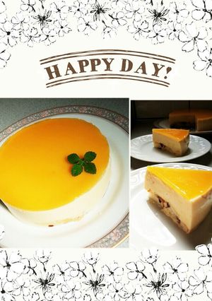 オレンジ風味のレアーチーズケーキ-レシピのメイン写真