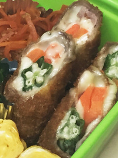 *とろ〜りチーズ♡野菜巻きトンカツ*-レシピのメイン写真