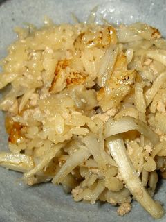 鶏そぼろとごぼうの炊き込みご飯(土鍋で)-レシピのメイン写真