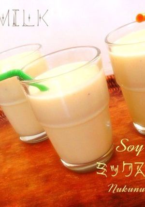 喫茶店なミックスジュース〜豆乳で参ります-レシピのメイン写真