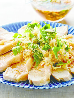 簡単香味だれde 旨し♪蒸し鶏-レシピのメイン写真