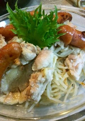 手間5分美味しさ百倍！鶏もも☆モヤシ蒸し-レシピのメイン写真