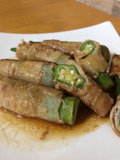 おくらの豚肉巻き!-レシピのメイン写真