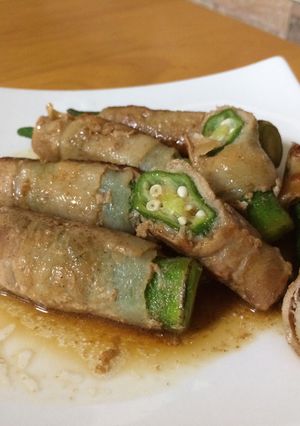 おくらの豚肉巻き！-レシピのメイン写真