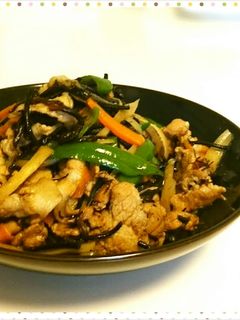 野菜たっぷり☆ひじきと豚肉の炒り煮-レシピのメイン写真