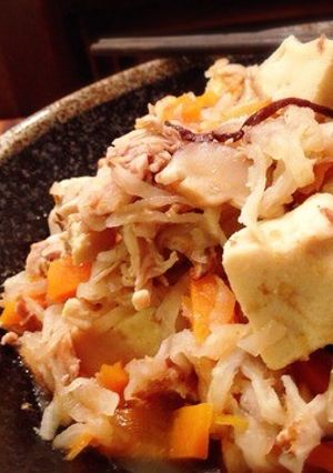 凍り豆腐(高野豆腐OK)乾物たっぷり煮物-レシピのメイン写真